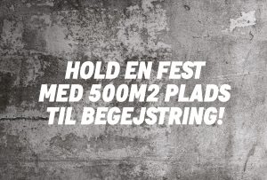 Rebel Food har det store festlokale til din fest, virksomhedsfest, bryllup, fødselsdag med eller uden street food